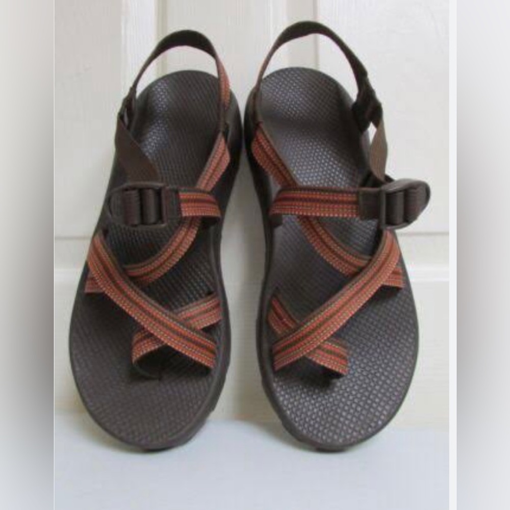 Chaco Men's Adjustable Strap Sandals Vibram Sole Stripe Multicolor Size 9